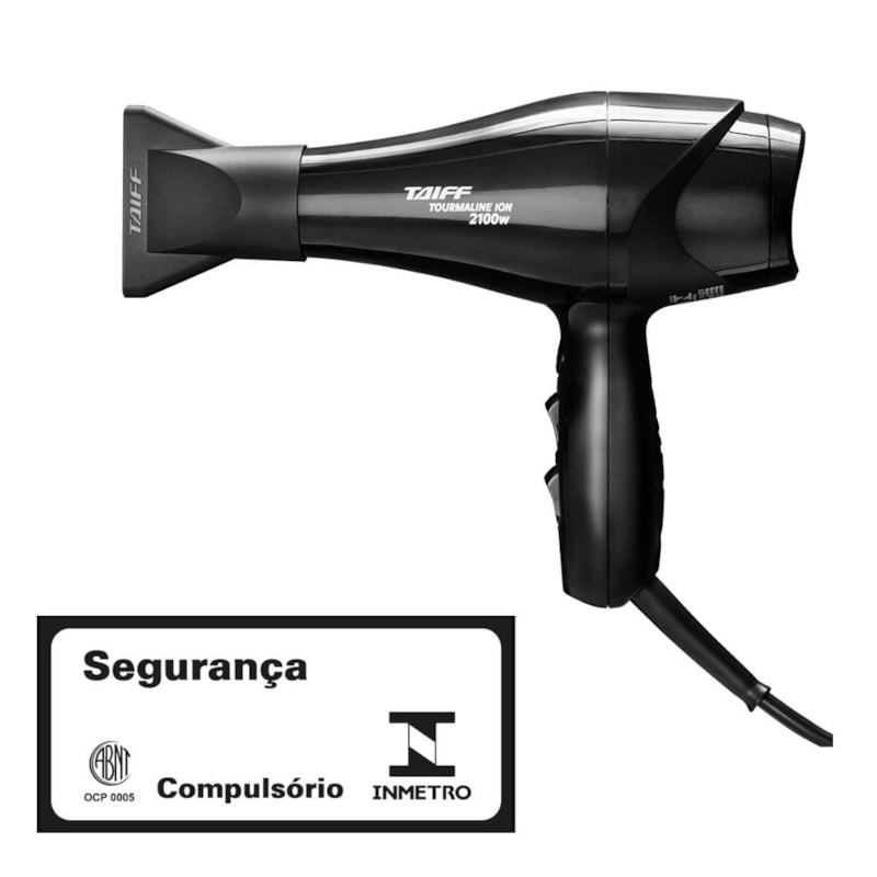 Secador de Cabelo Taiff Tourmaline Íon 2100W 110V