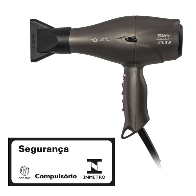 Secador de Cabelo Taiff Unique Digital 3100W 220V