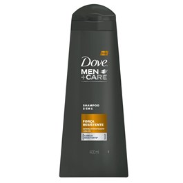 Shampoo 2 Em 1 Dove Men Care 400 ml Força Resistente