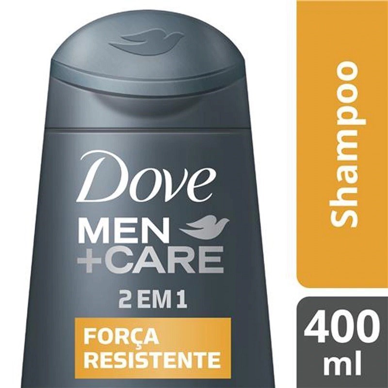 Shampoo 2 Em 1 Dove Men Care 400 ml Força Resistente