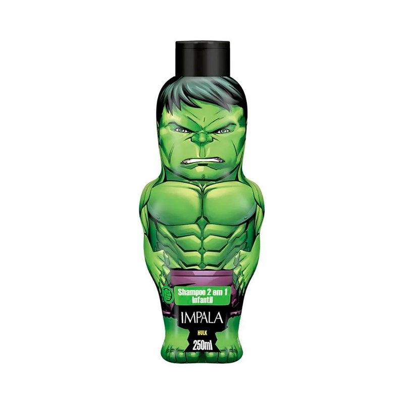 Shampoo 2 em 1 Impala Os Vingadores 250 ml Hulk 