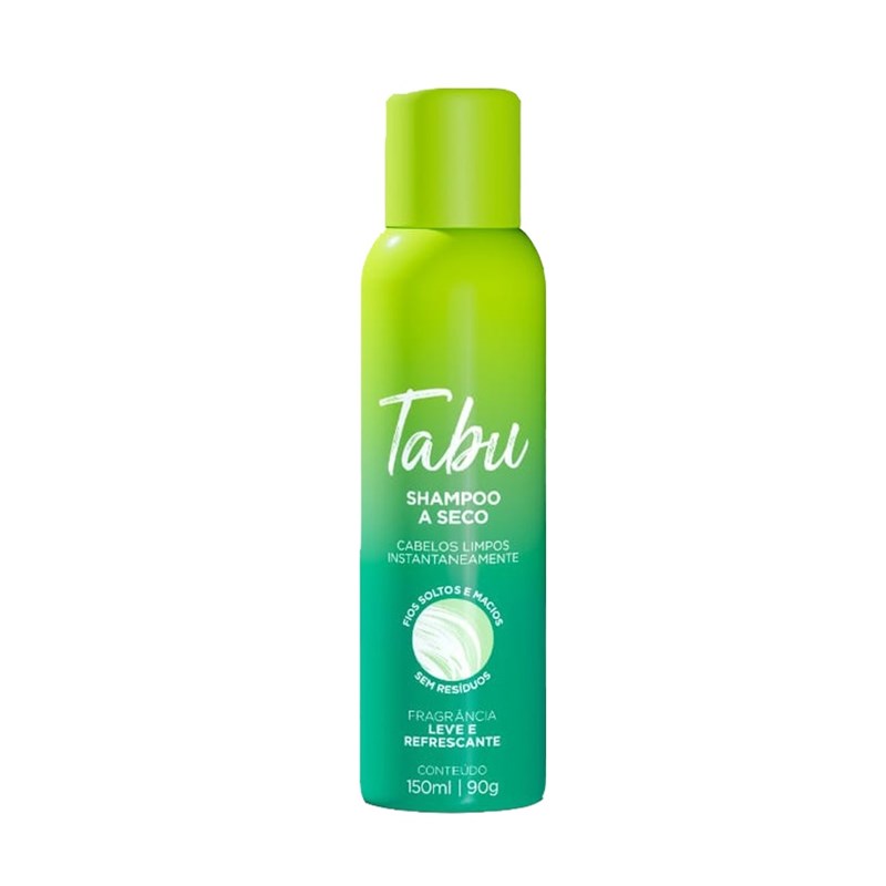 Shampoo a Seco Tabu 150 ml Leve e Refrescante