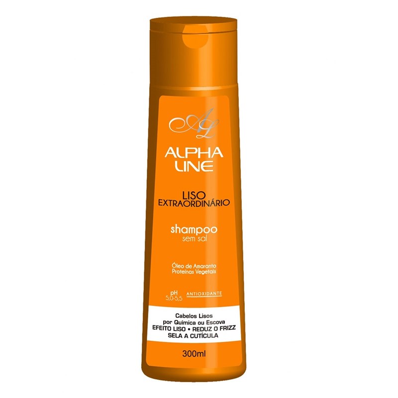 Shampoo Alpha Line 300 ml Liso Extraordinário