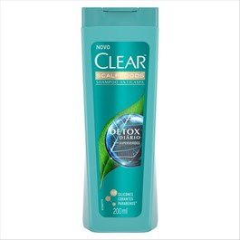Shampoo Anticaspa Clear 200 ml Detox Diário 