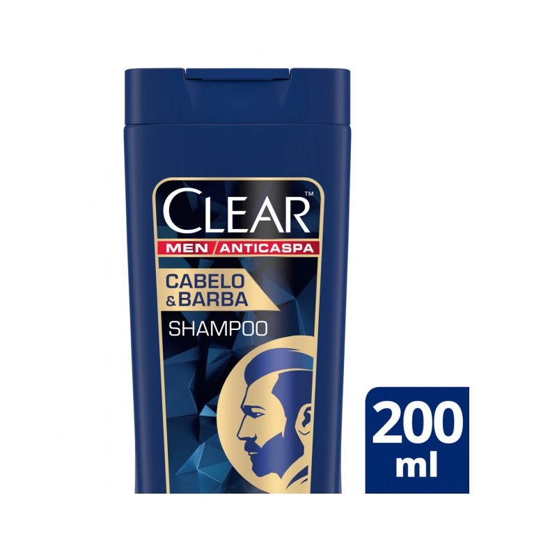 Shampoo Anticaspa Clear Men 200 ml Cabelo & Barba