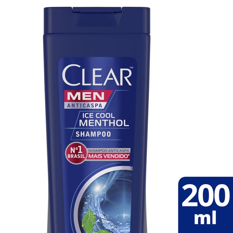 Shampoo Anticaspa Clear Men 200 ml Ice Cool Menthol