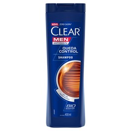 Shampoo Anticaspa Clear Men 400 ml Queda Control