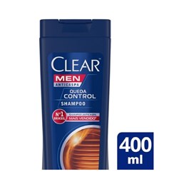 Shampoo Anticaspa Clear Men 400 ml Queda Control