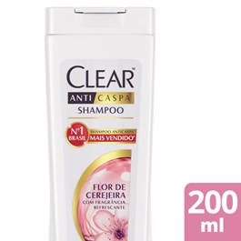 Shampoo Anticaspa Clear Women 200 ml Flor de Cerejeira 
