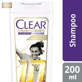 Shampoo Anticaspa Clear Women 200 ml Limpeza Hidratante