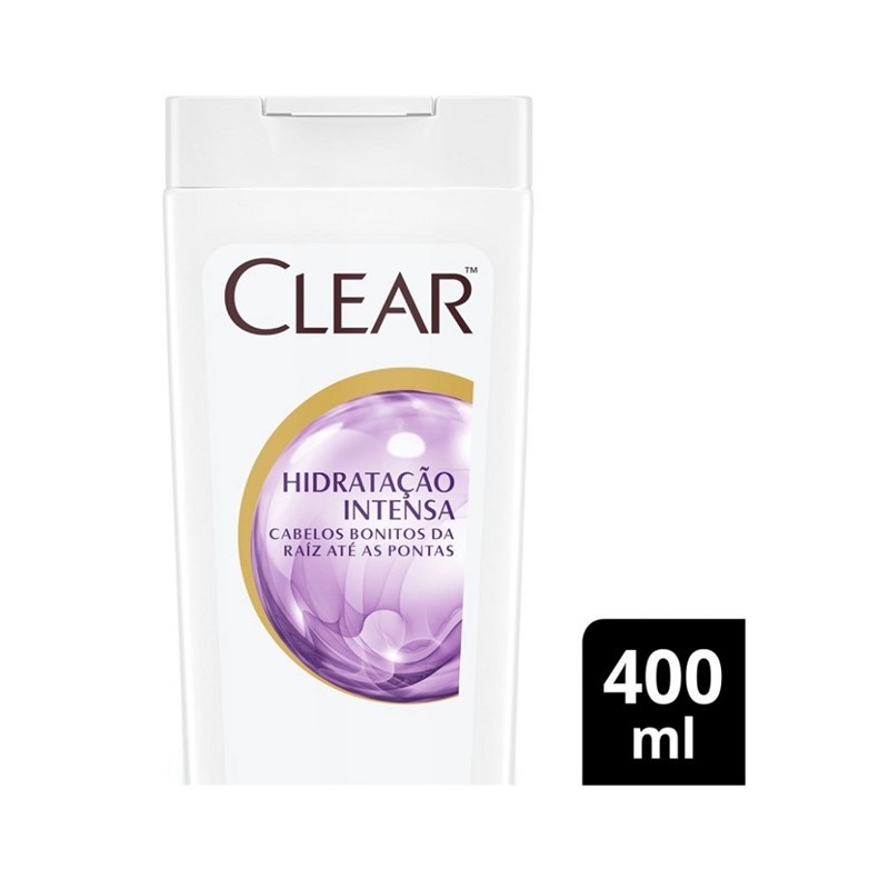 Shampoo Anticaspa Clear Women 400 ml Hidratação Intensa