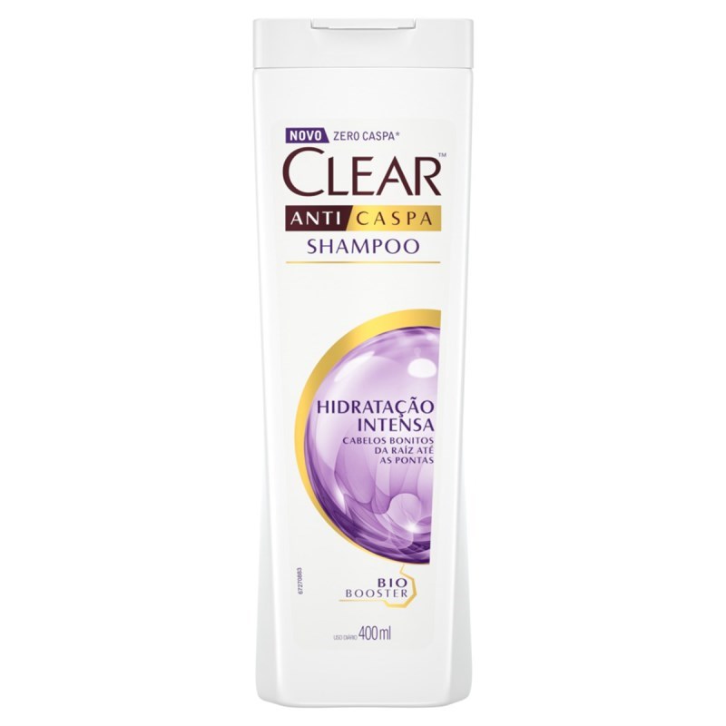 Shampoo Anticaspa Clear Women 400 ml Hidratação Intensa