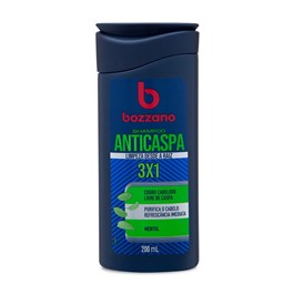 Shampoo Bozzano 3x1 200 ml Anticaspa