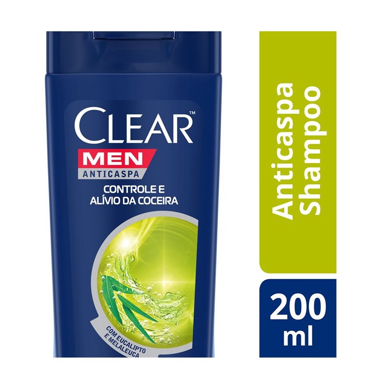 Shampoo Clear Men 200 ml Controle e Alívio da Coceira ...