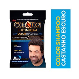 Shampoo Color Tonalizante Cor & Ton Castanho Escuro