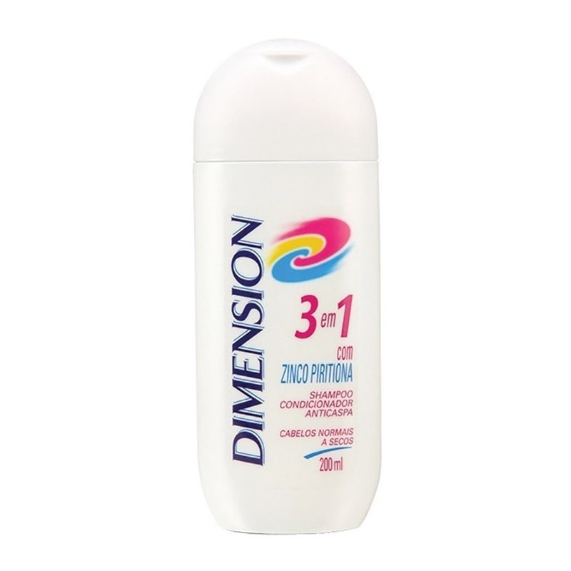 Shampoo Dimension 3 em 1 200 ml Normais a Secos