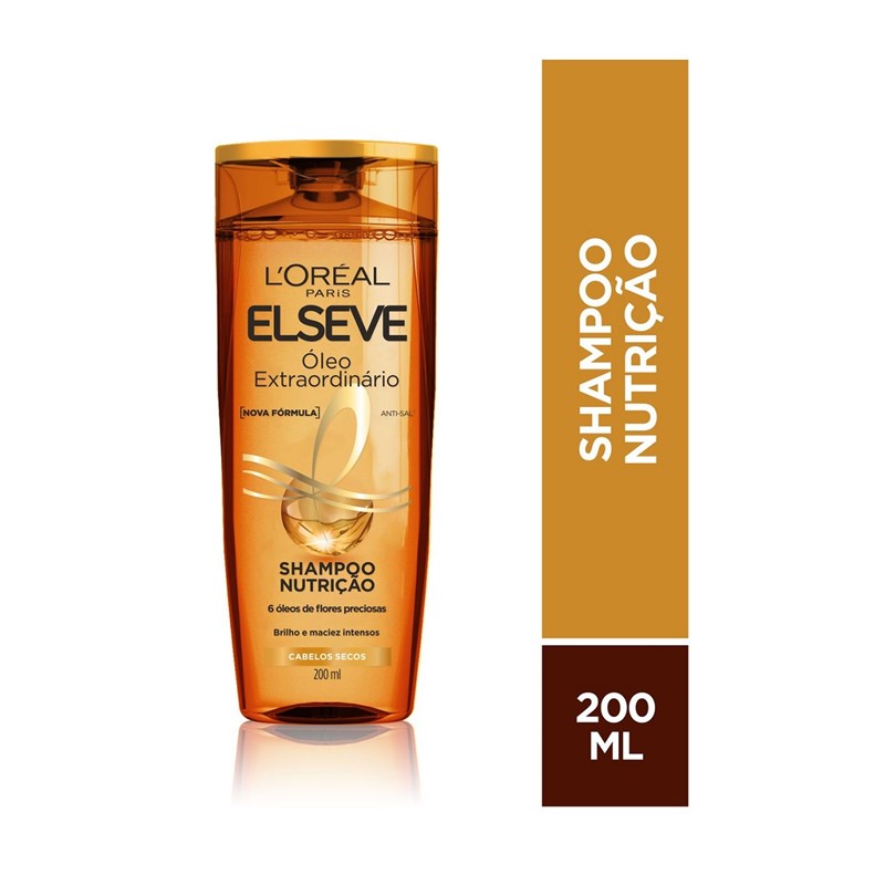 Shampoo Elseve 200 ml Óleo Extraordinário - LojasLivia