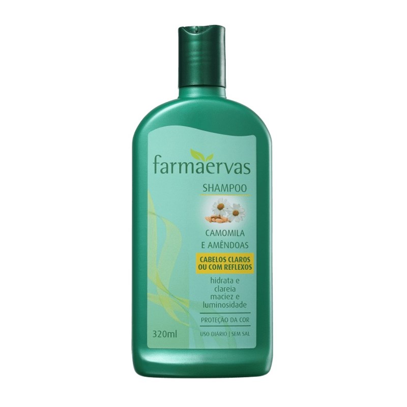 Shampoo Farmaervas 320 ml Camomila e Amêndoas