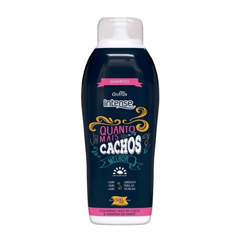 Shampoo Griffus Intense 500 ml Quanto Mais Cachos Melhor