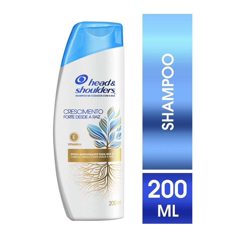 Shampoo Head & Shoulders 200 ml Crescimento Forte Desde a Raiz