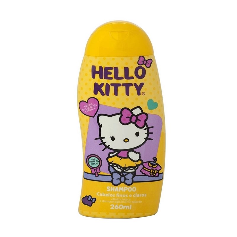 Shampoo Hello Kitty 260 ml Cabelos Finos e Claros