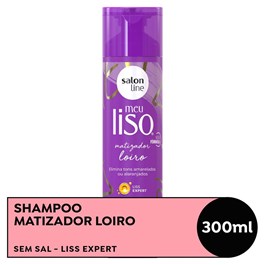 Shampoo Matizador Salon Line Meu Liso #LoiroMatizado 300 ml Chega de Amarelados ou Alaranjados!