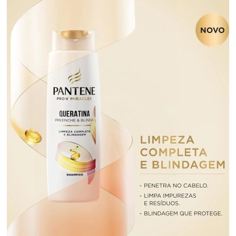 Shampoo Pantene 175 ml Queratina