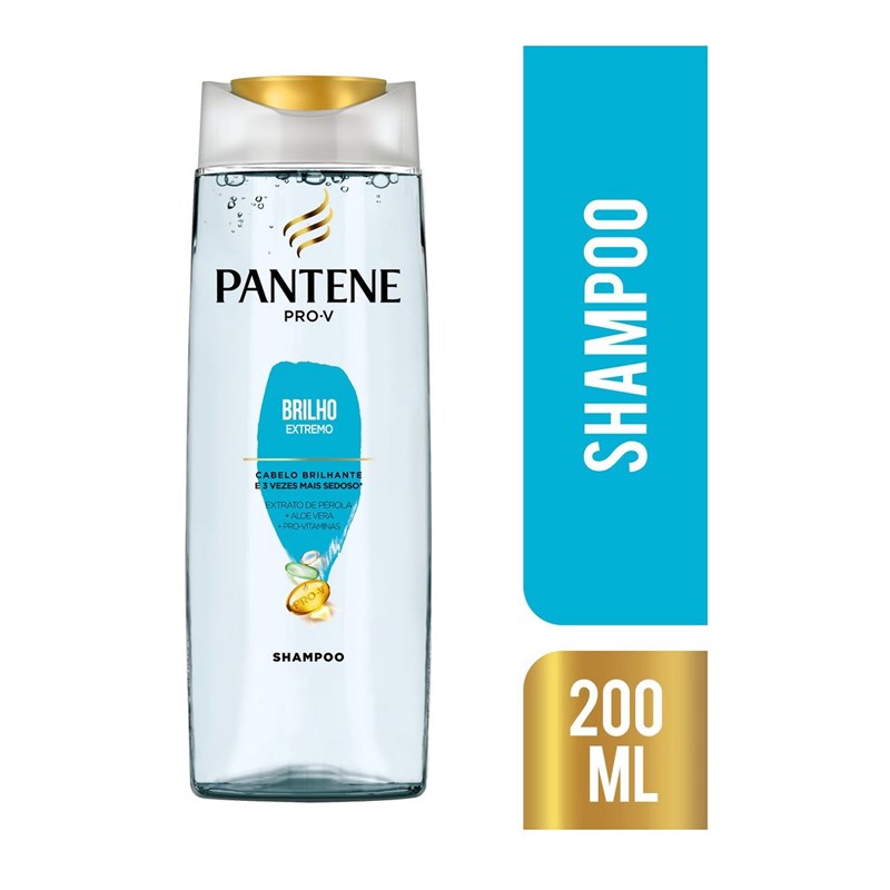Shampoo Pantene 200 ml Brilho Extremo