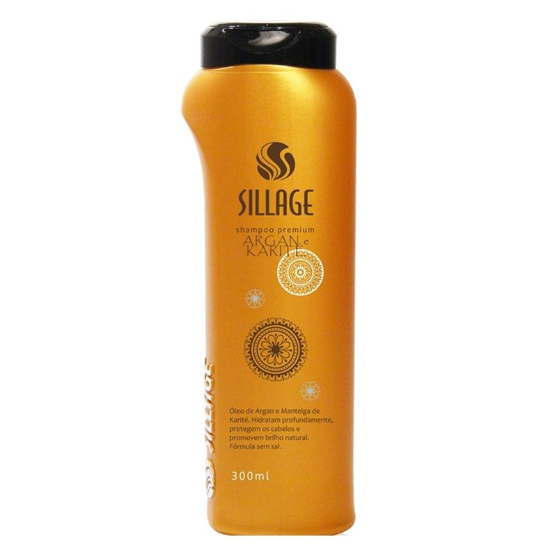 Shampoo Premium Sillage 300 ml Argan e Karité