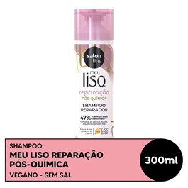 Shampoo Salon Line Meu Liso 300 ml Reparação Pós-Química