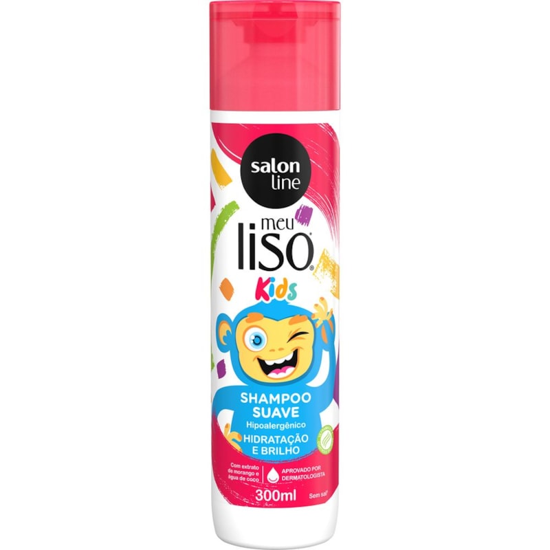 Shampoo Salon Line Meu Liso Kids 300 ml Hidratação e Brilho