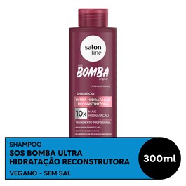 Shampoo Salon Line S.O.S Bomba 300 ml Ultra-Hidratação Reconstrutora