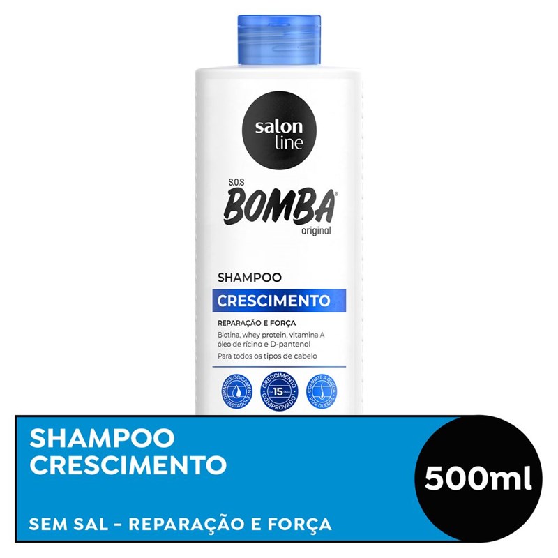 Shampoo Salon Line S.O.S Bomba 500 ml Crescimento