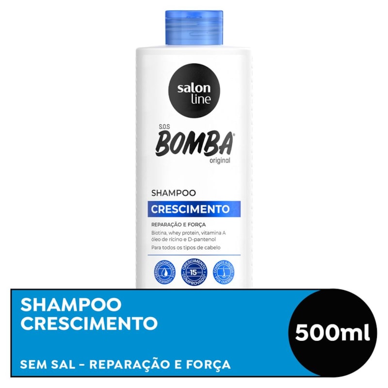 Shampoo Salon Line S O S Bomba 500 Ml Explosao De Crescimento Lojaslivia Shampoo Salon Line S O S Bomba 500 Ml Explosao De Crescimento Lojaslivia
