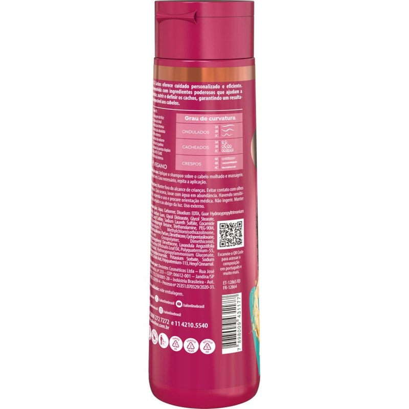 Shampoo Salon Line S.O.S Cachos 10 em 1 300 ml Multibenefícios