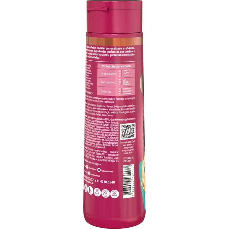 Shampoo Salon Line S.O.S Cachos 10 em 1 300 ml Multibenefícios