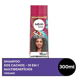 Shampoo Salon Line S.O.S Cachos 10 em 1 300 ml Multibenefícios