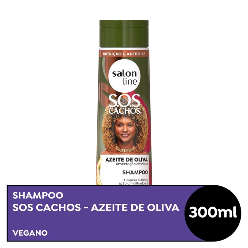 Shampoo Salon Line S.O.S Cachos  300 ml Azeite de Oliva