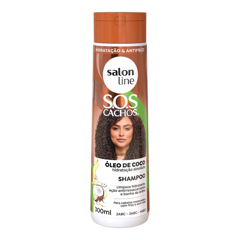 Shampoo Salon Line S.O.S Cachos 300 ml Óleo de Coco