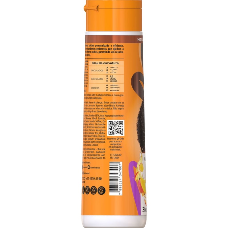 Shampoo Salon Line S.O.S Cachos 300 ml Óleo de Manga