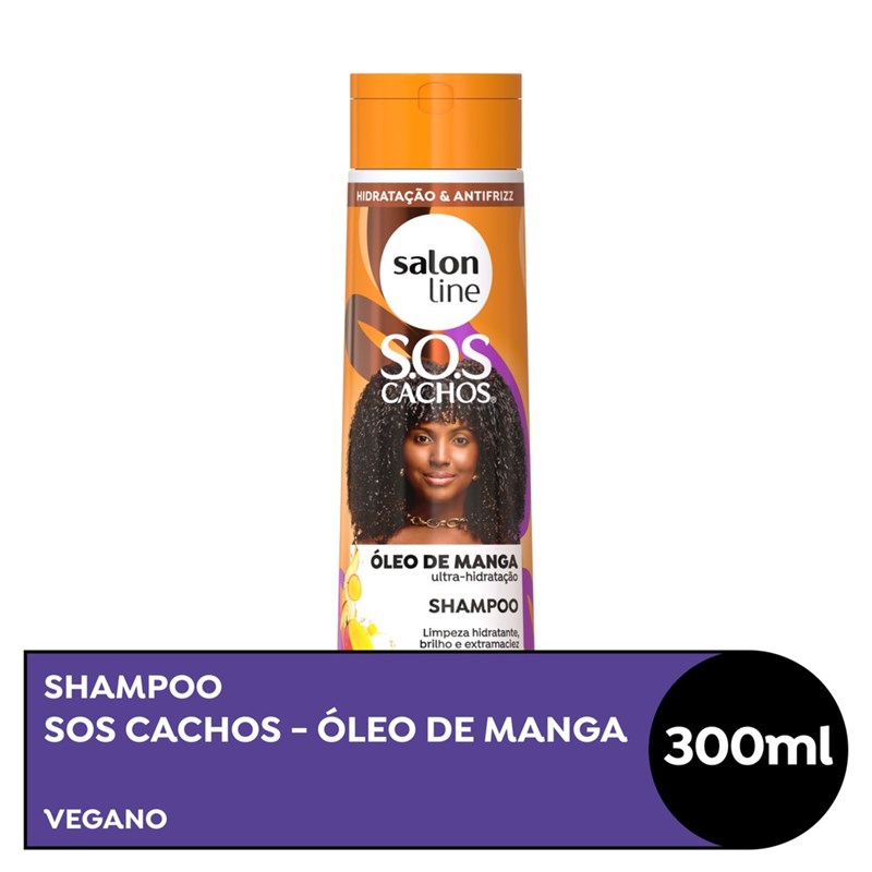 Shampoo Salon Line S.O.S Cachos 300 ml Óleo de Manga
