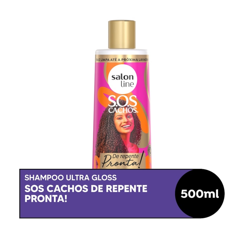 Shampoo Salon Line S.O.S Cachos De Repente Pronta! 500 ml