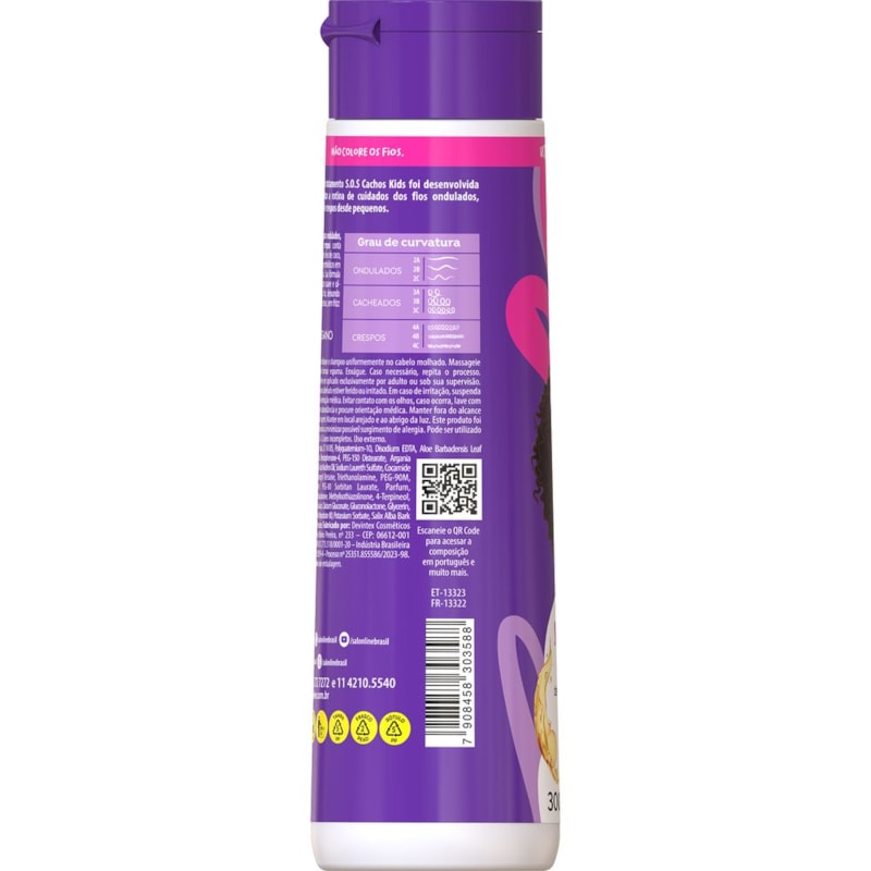 Shampoo Salon Line S.O.S Cachos Kids 300 ml Super Óleos