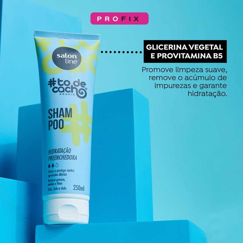 Shampoo Salon Line #tôdecacho 250 ml Hidratação Preechedora