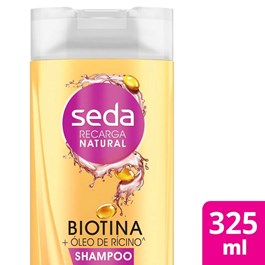 Shampoo Seda Recarga Natural 325 ml Biotina + Óleo de Rícino