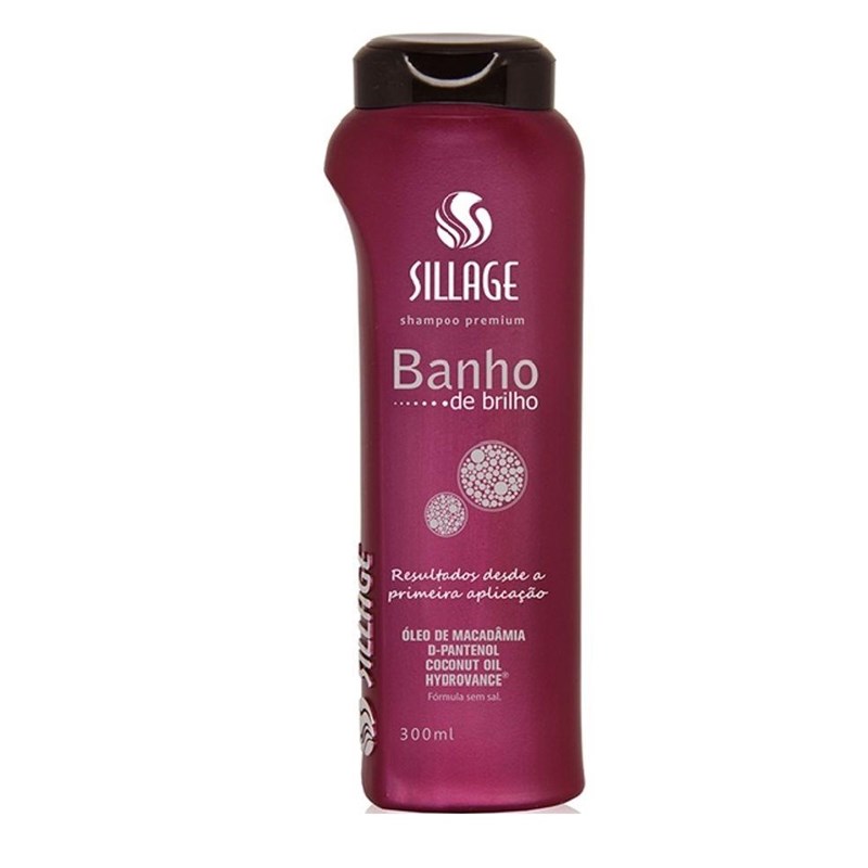 Shampoo Sillage Premium 300 ml Banho de Brilho 