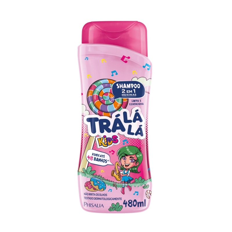 Shampoo Trá Lá Lá Kids 480 ml 2 EM 1