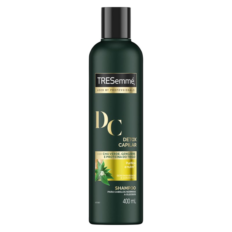 Shampoo TRESemmé Detox Capilar cabelos purificados e nutridos 400ml