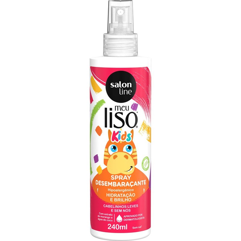 Spray Desembaraçante Salon Line Meu Liso Kids 240 ml Hidratação e Brilho