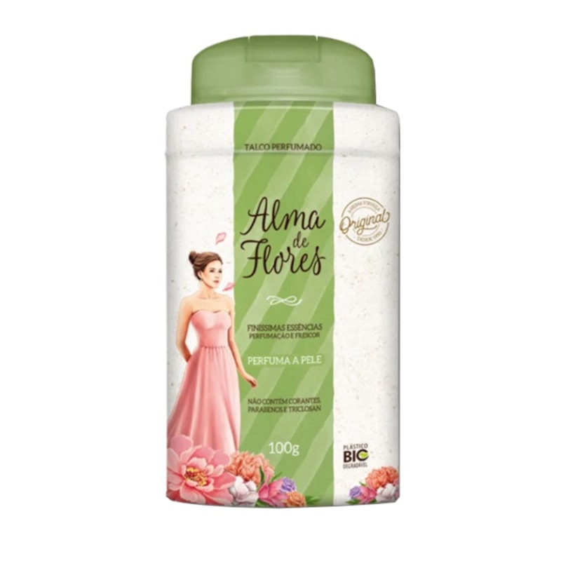 Talco Perfumado Alma de Flores 100 gr Clássico